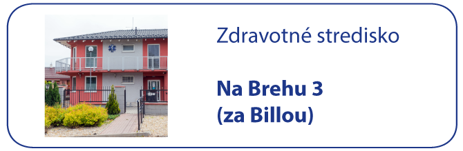 očkovanie proti COVID-19, Zdravotné stredisko na Brehu 3 (za Billou) očkovanie proti COVID-19, Zdravotné stredisko na Brehu 3 (za Billou)