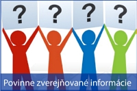 Povinne zverejňované informácie Povinne zverejňované informácie